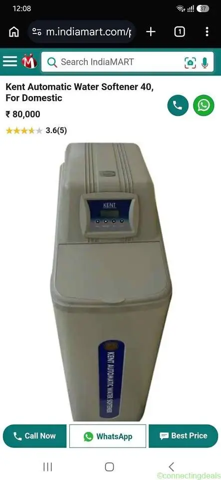 Kent softner and iron filter
