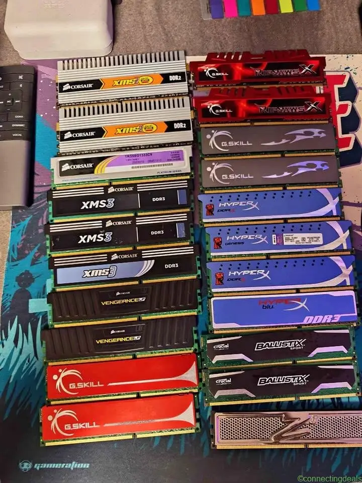 Lot Ram Ddr3 de cate 4gb bucata si 2gb