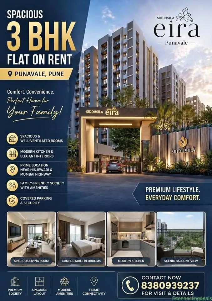 3 beds 3 baths Flat