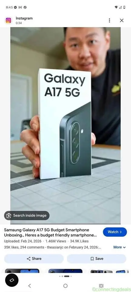 Samsung Galaxy A17 5G 128GB Black (CAD Version)