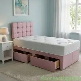 SINGLE BED WITH MATTRESS