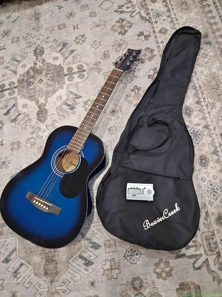 Beaver Creek BCTD601 Blue Burst Acoustic Guitar.