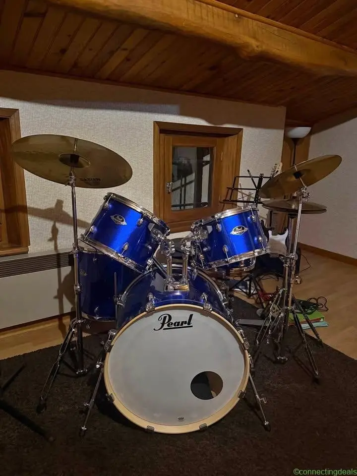 Pearl Export EXX 5-Piece Drum Kit Blue w/ Sabian