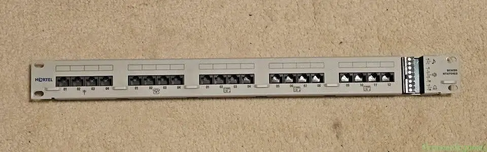 Nortel/Avaya BCM50 NTAT0103 patch panel