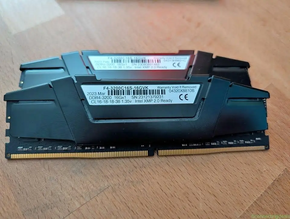 32GB DDR4 2x16GB 3200MHz CL16 RAM memory