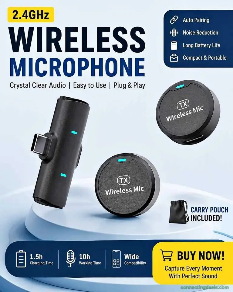 Wireless Microphone Youtube Video and Vlog