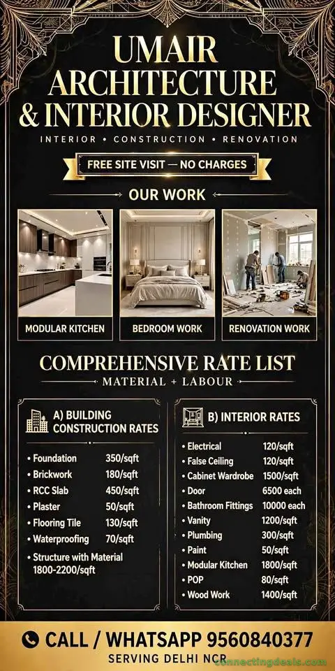 Umair Architecture & Interior designer Services