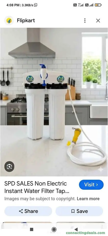 Non electric water filter Ro