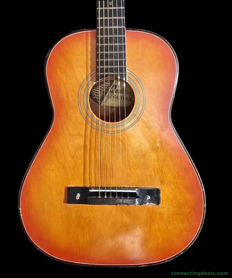 Acoustic Guitar Made in Japan, plays well
