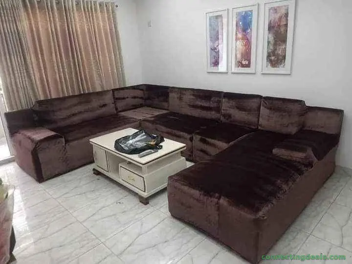 Velvet sofa cover