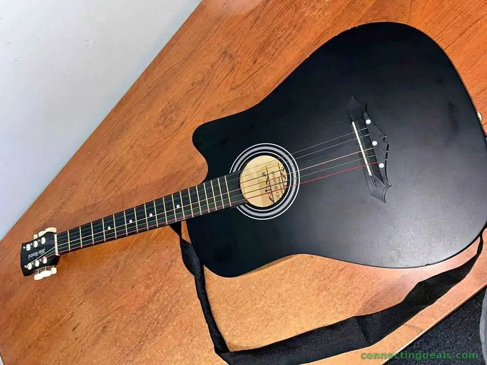 Acoustic guitar black