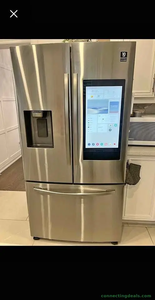 Samsung smart fridge. **If the ad is up, it's