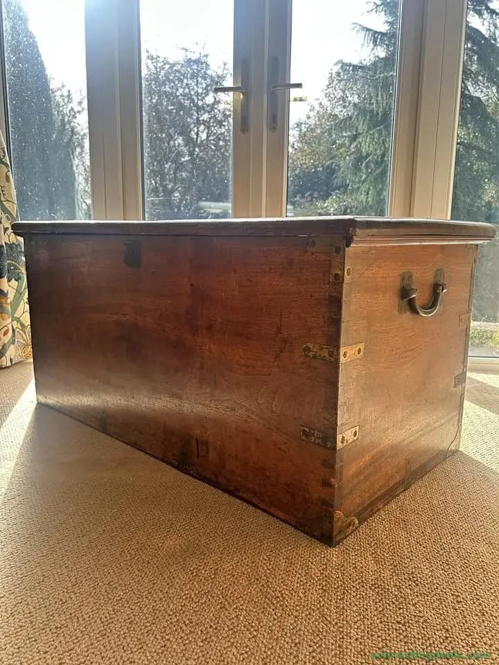 Victorian Oak Blanket Box