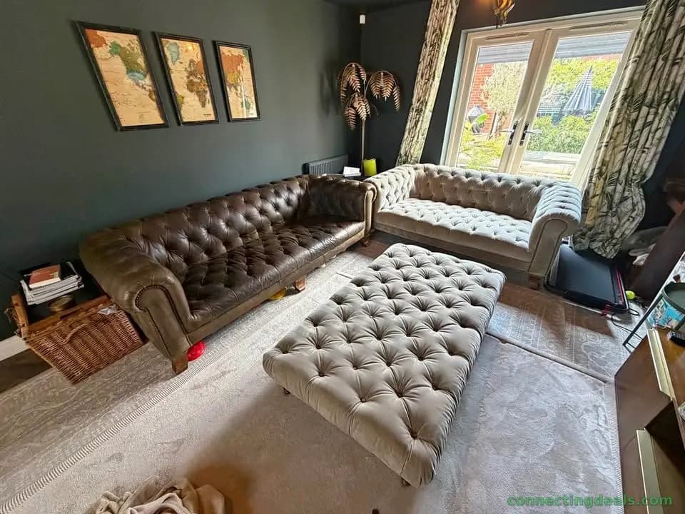 Alexander & James Chesterfield Style Sofa Set &