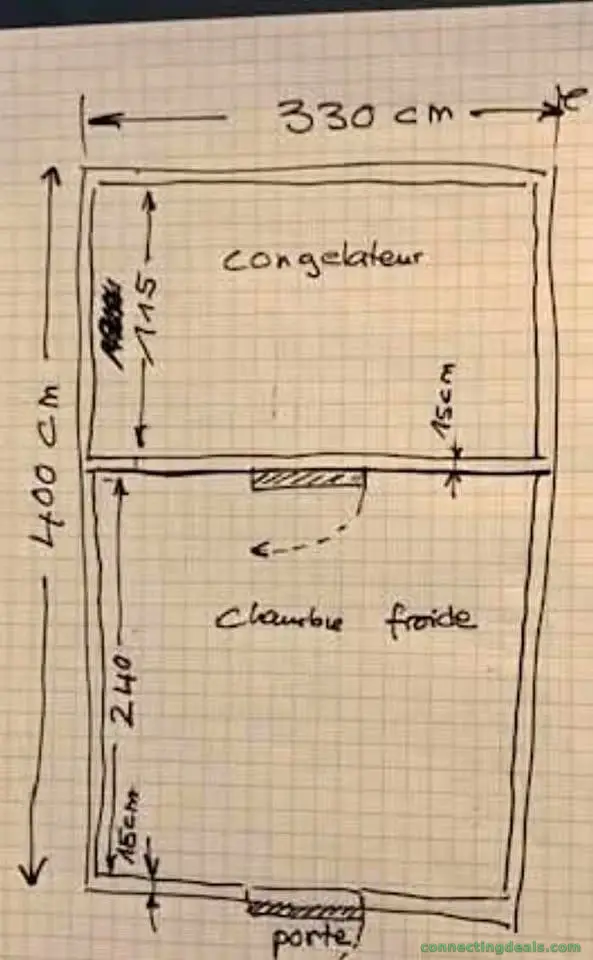 Chambre froide et congélateur