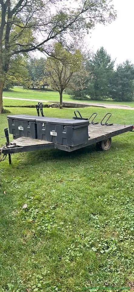 Dirt bike Utility Trailer with Storage Boxes