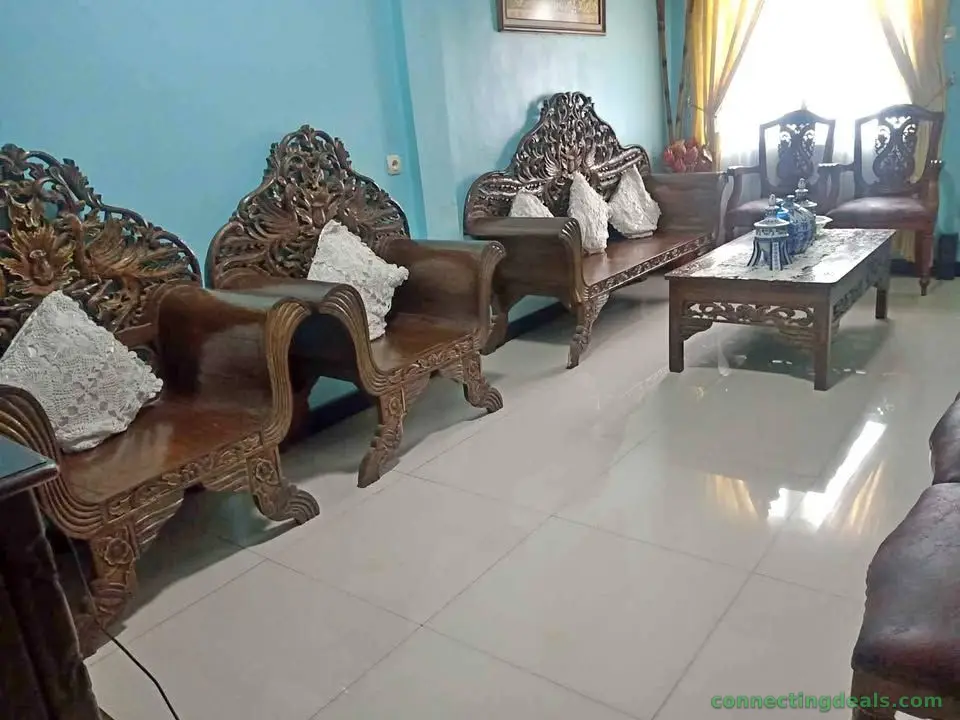 Kursi Tamu Jati Ukir