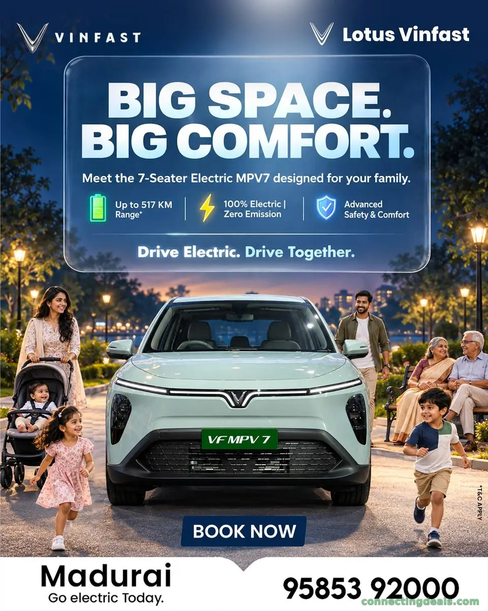 Where Can I Buy a VinFast Electric Car in Madurai?