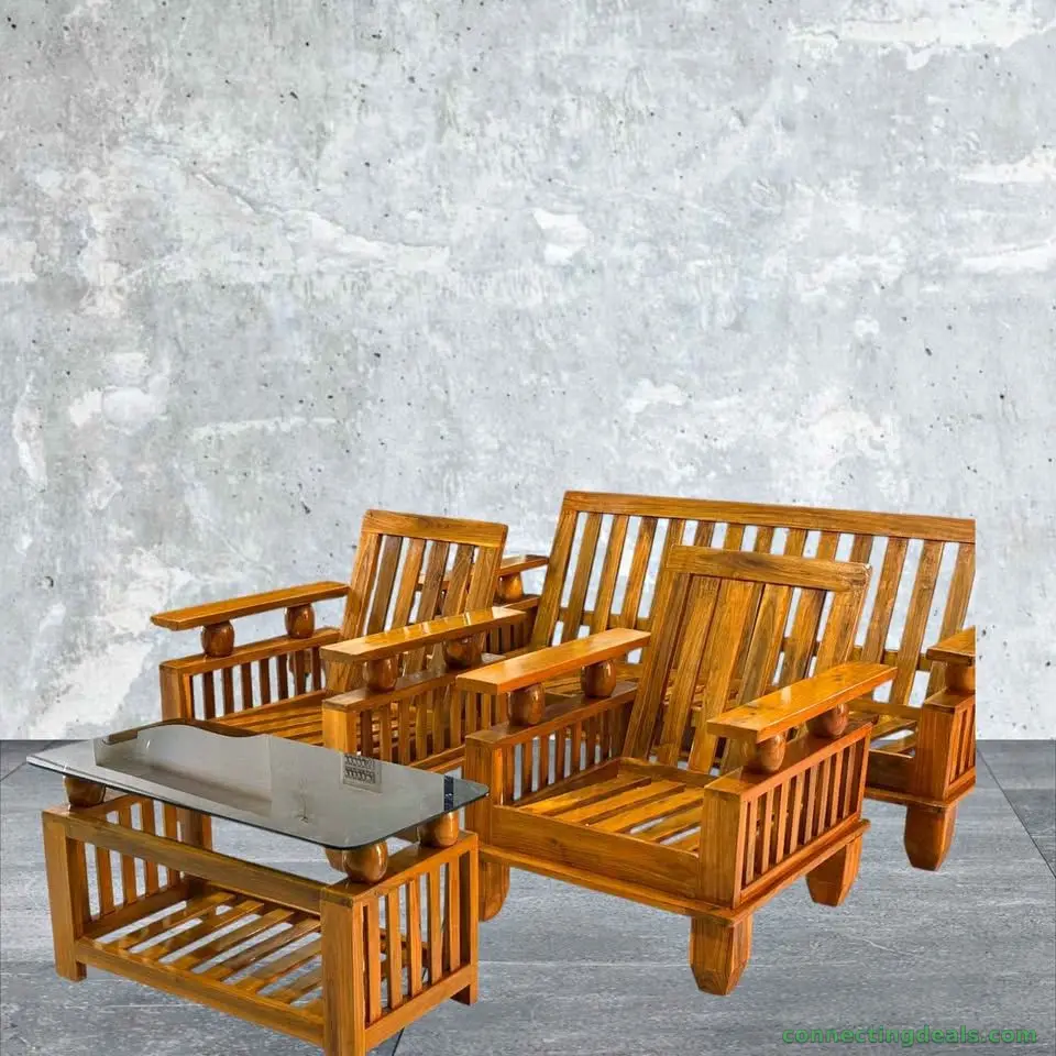 Wooden sofa set