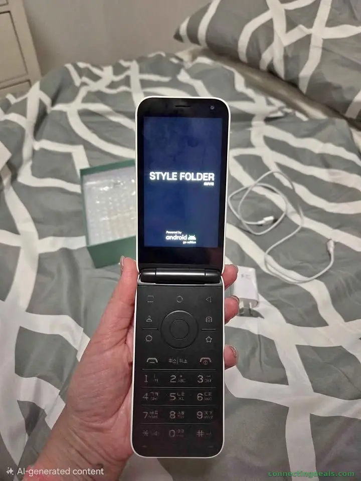 Korean ALT MIVE Style Folder unlocked flip phone - Image 1
