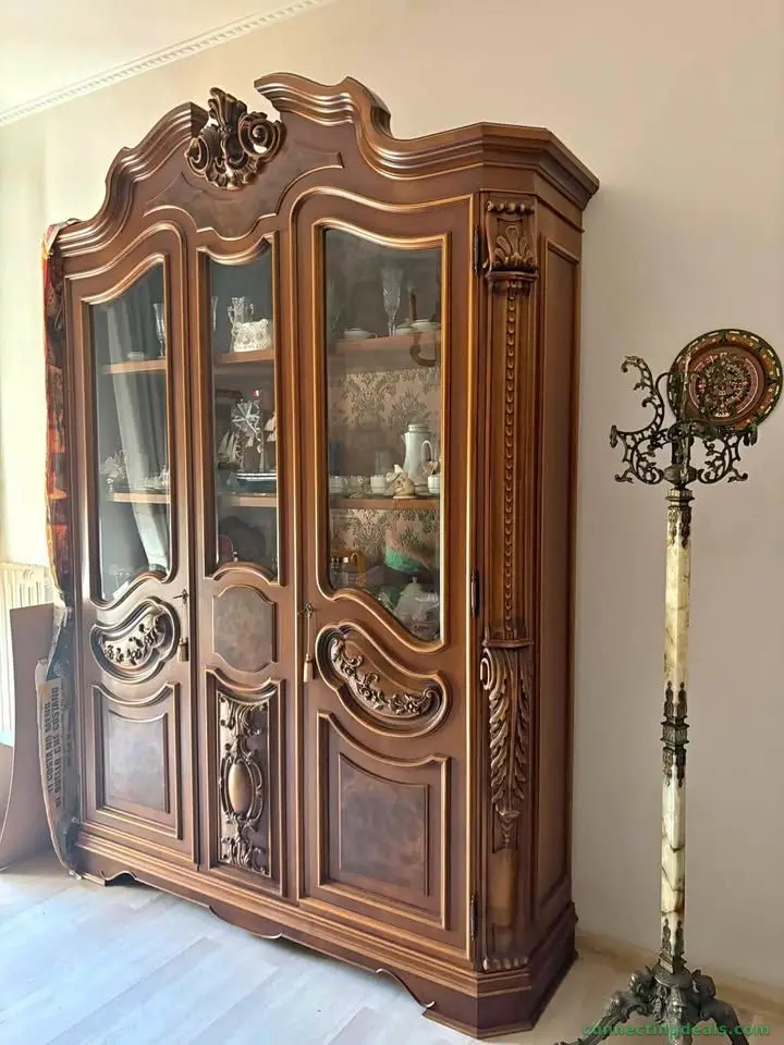 Soggiorno Classico Completo in Legno Massello