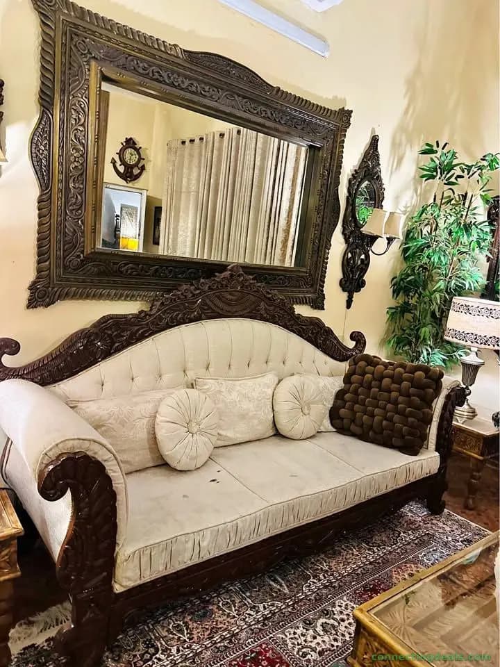 Wooden carving sofa set
