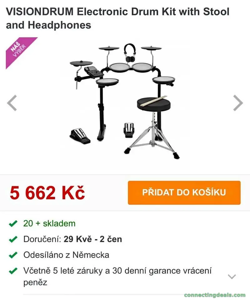 VisionDrum Electronic Drum Kit – Like New –