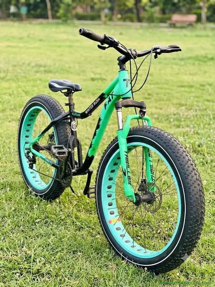 FAT Tyre 4 inch Bicycle in gears and disc brakes