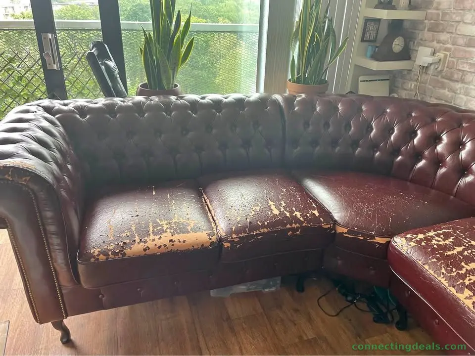 Chesterfield hoekbank te koop
