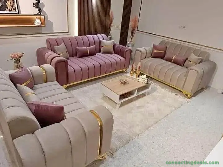 Multi colour 7 seater executive sofa