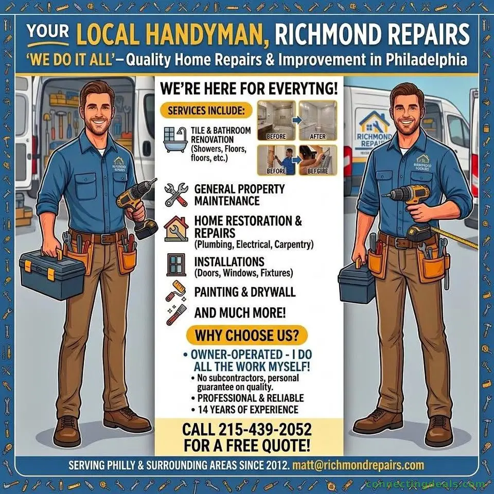 Handyman Services – Kitchen & Bath Remodels, - Image 1