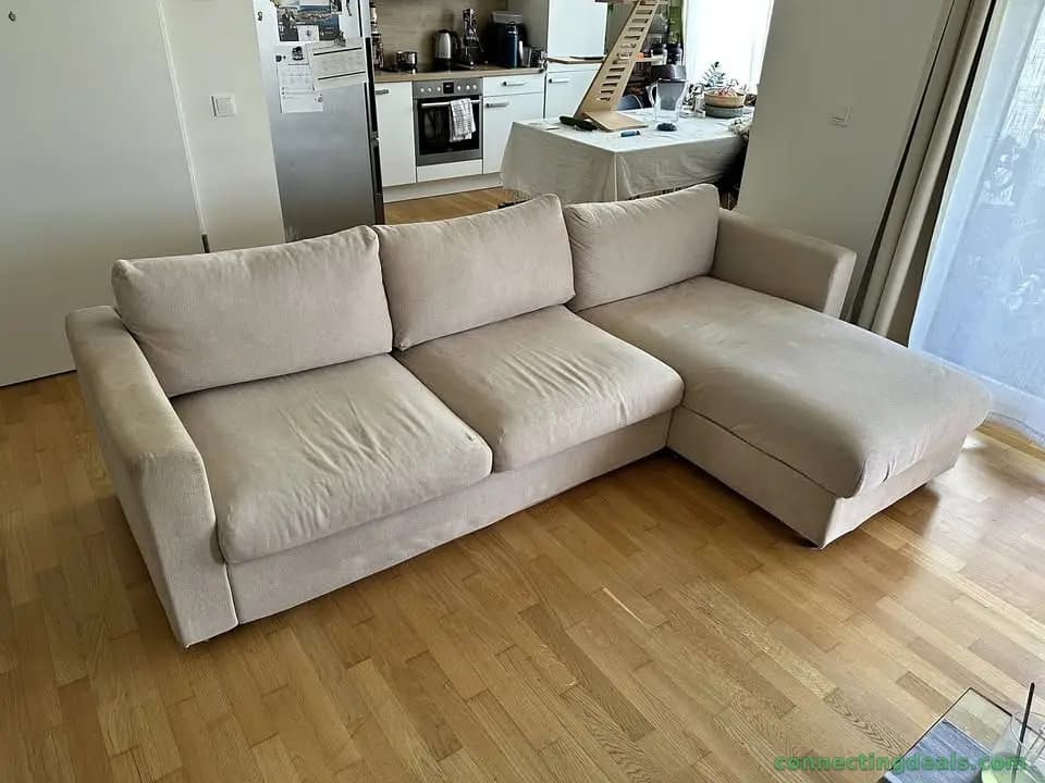 IKEA Sofa Bed VIMLE - 3er-Bettsofa mit Récamiere,