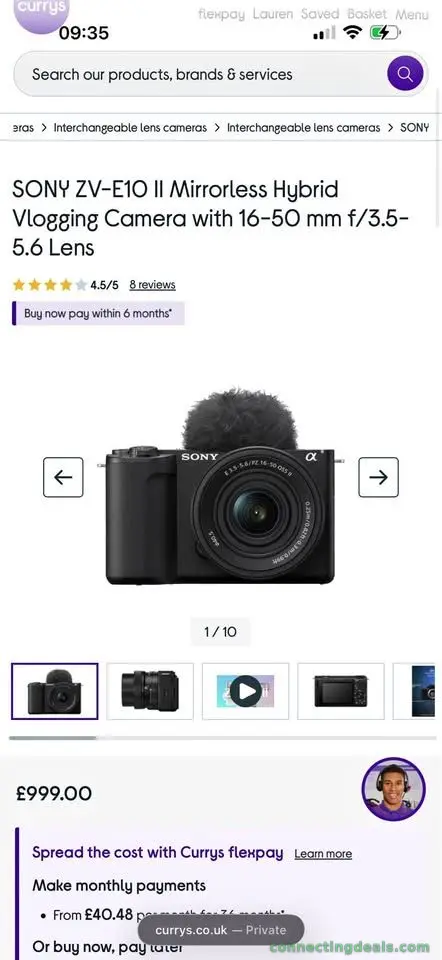 NEW SONY ZV-E10 II Mirrorless Hybrid Vlogging