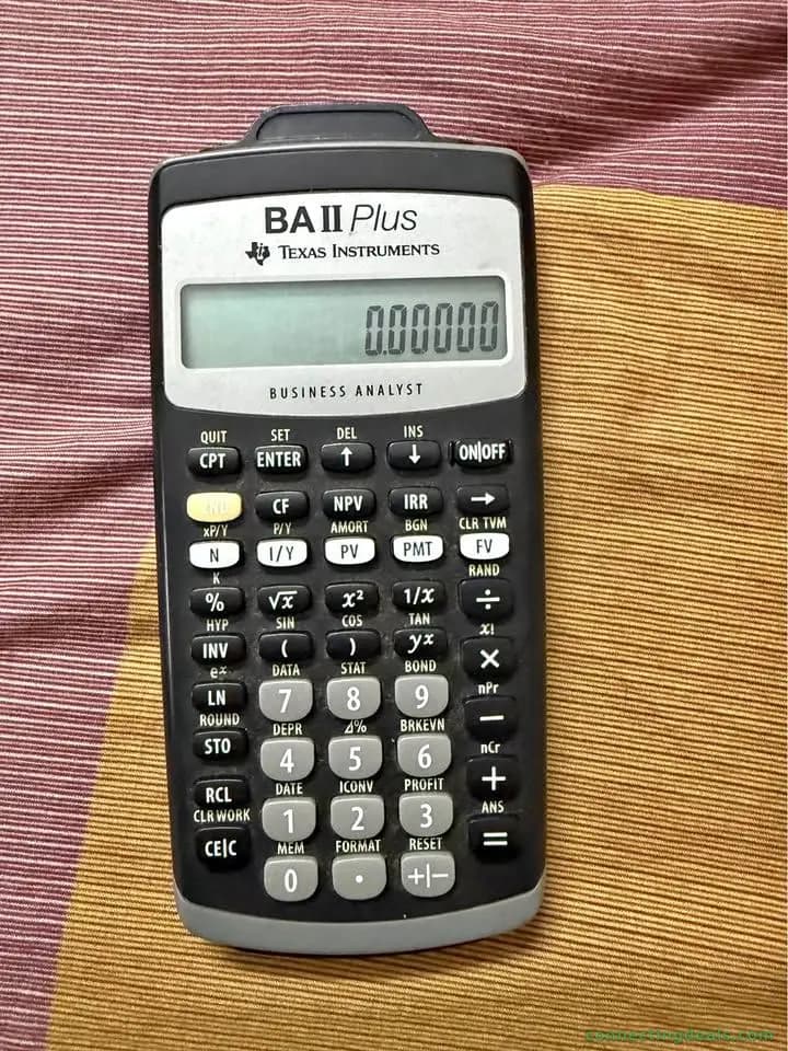 Texas Instruments BA II Plus Financial Calculator