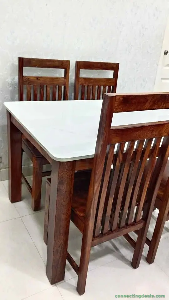 Wooden Dining 4 seater Set