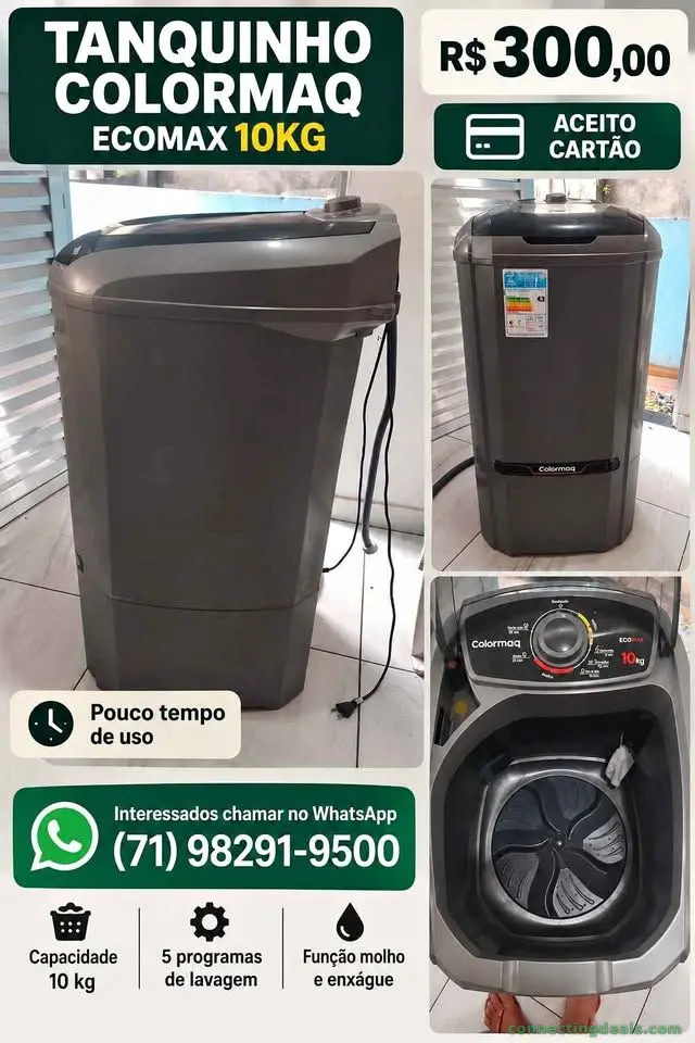 Tanquinho Colormaq Ecomax 10kg