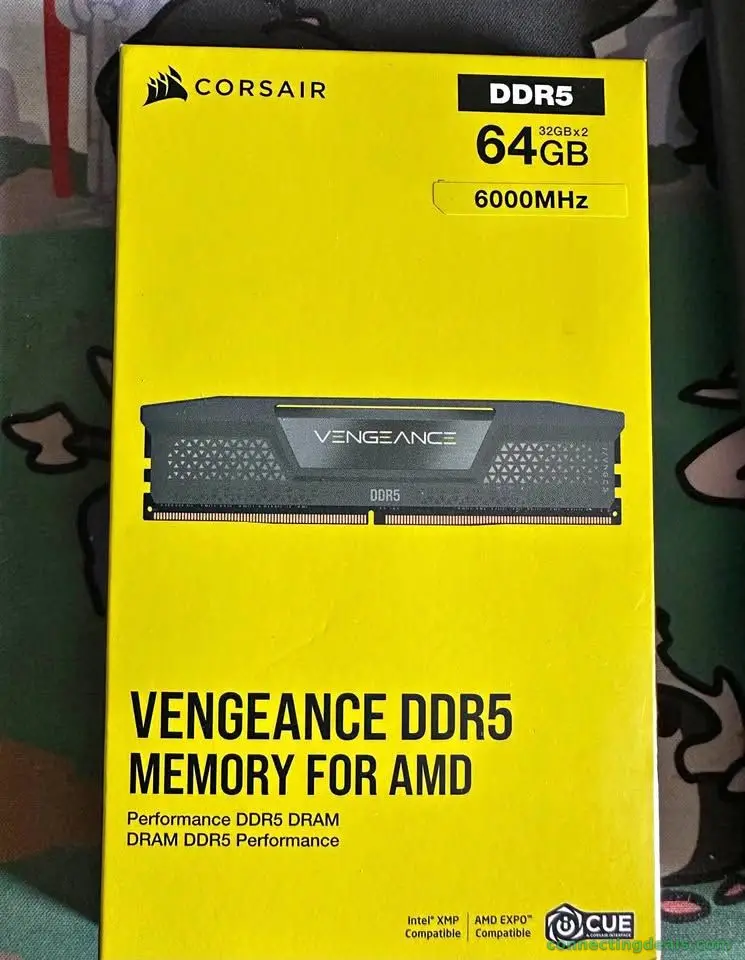 DDR5 6000 64 GB memory corsair vengeance ddr5 ram