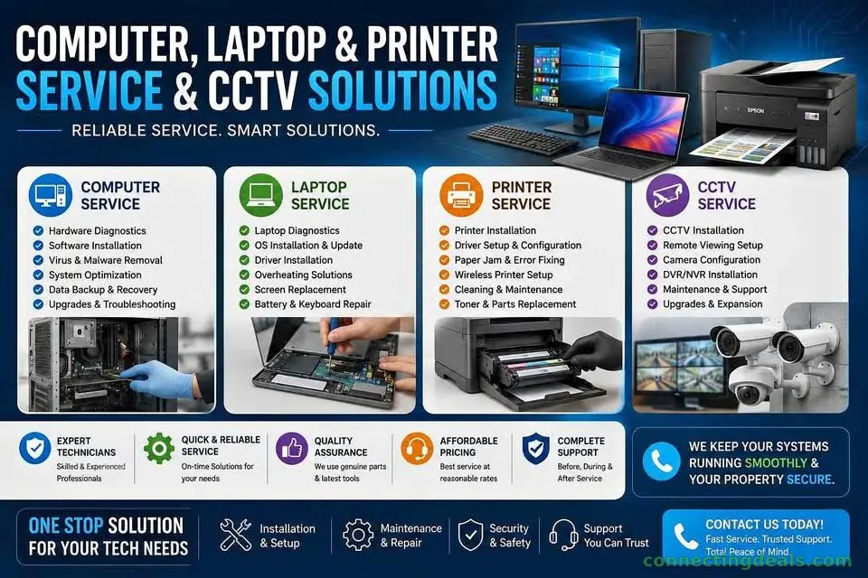 Computer and laptop and printer sales