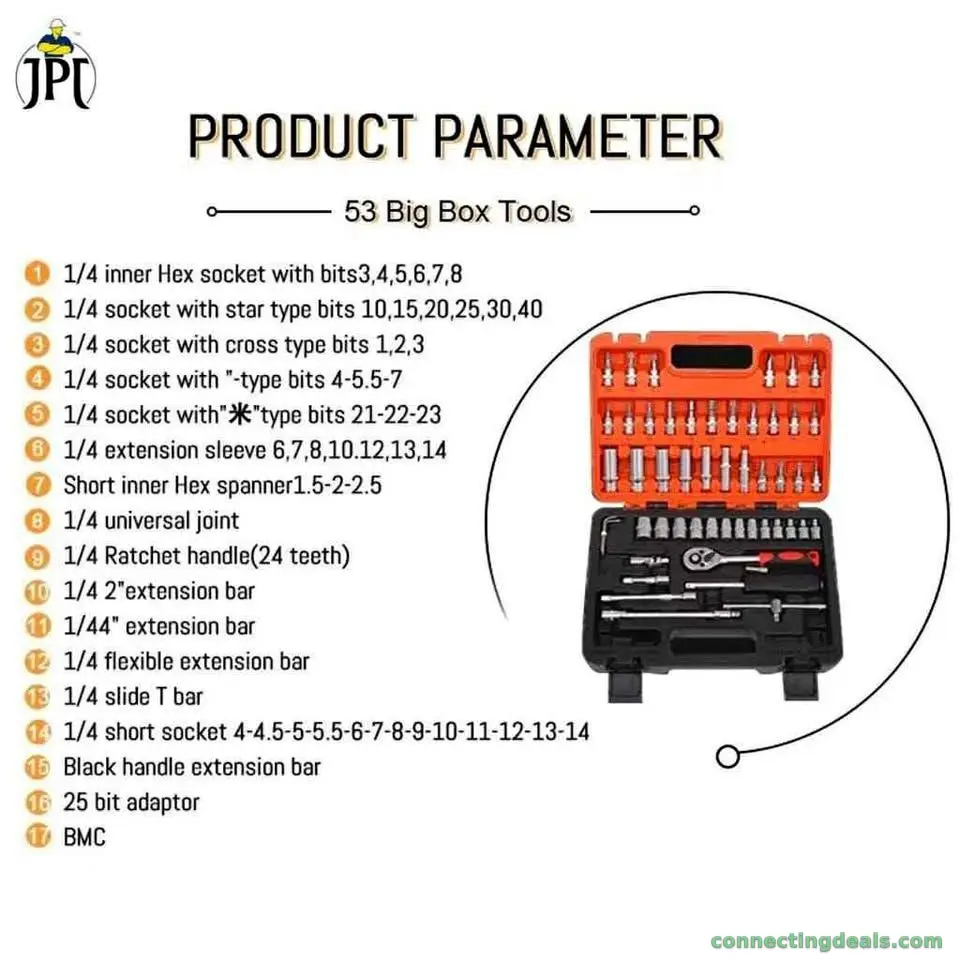 53pcs auto repair tool set