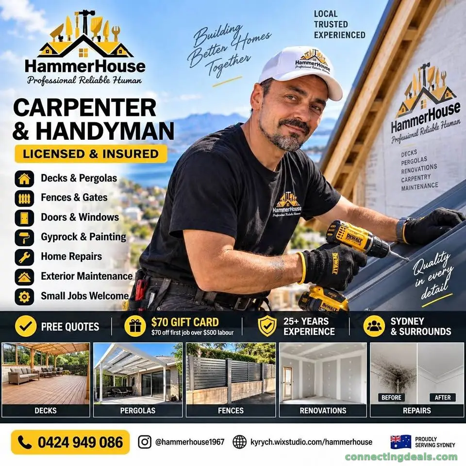 Licensed Carpenter & Handyman | Home Repairs |
