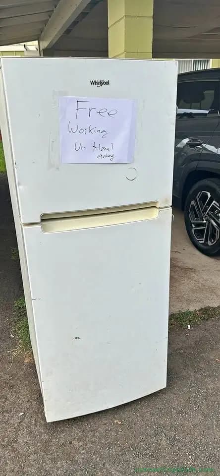 Free Refrigerator used on back lanai