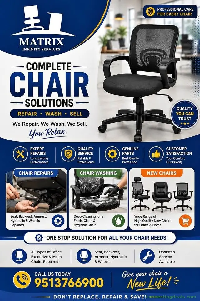 we provide office chairs repairs and services