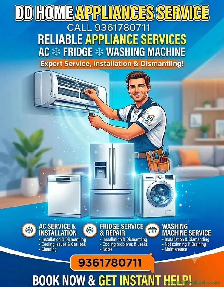 Ac ,fridge washing machine service