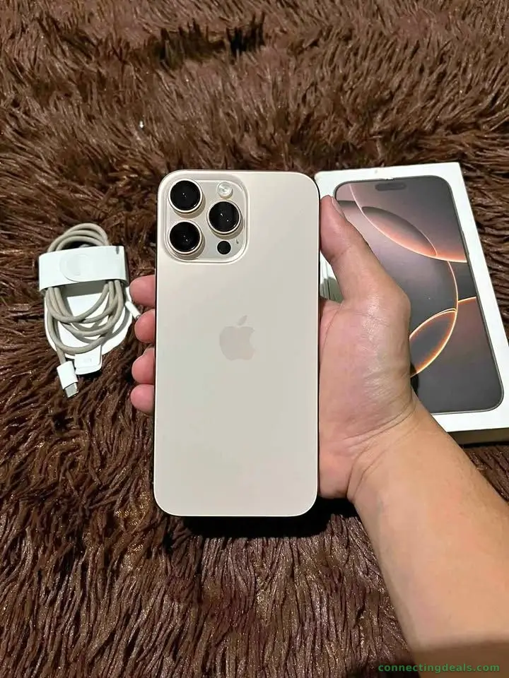 iPhone 16pro max, used phone, bill box charger