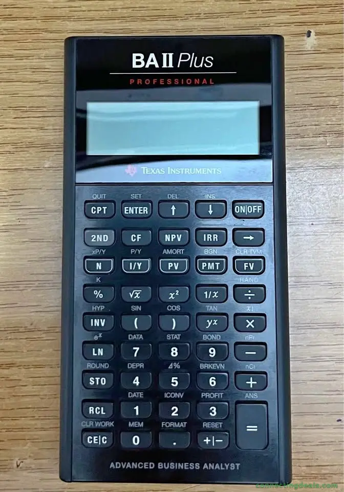 Calculator - Texas Instruments BA II Plus