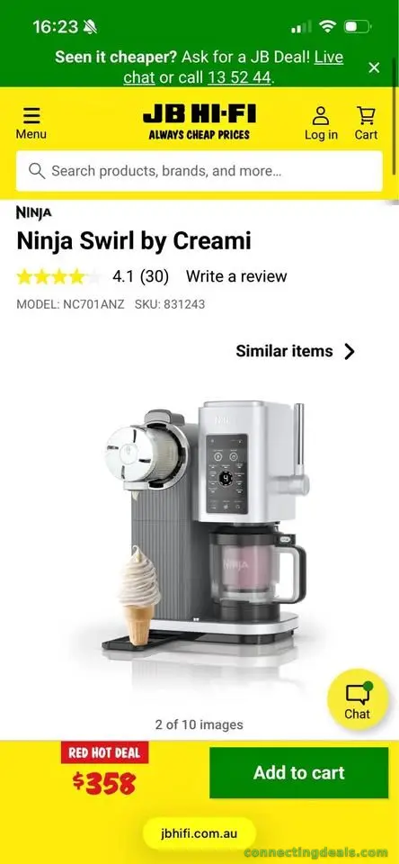 Ninja Swirl by Creami ice cream machine