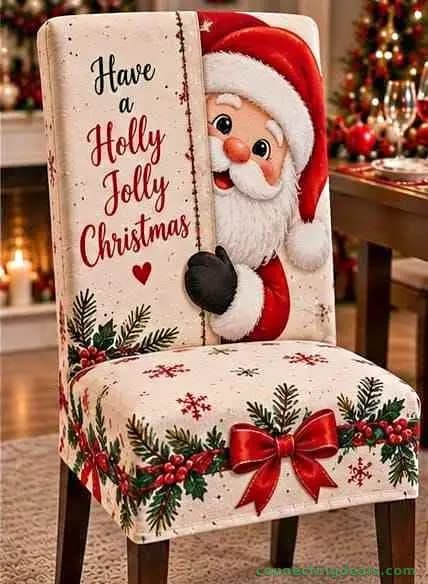 Chair covers christmas theme