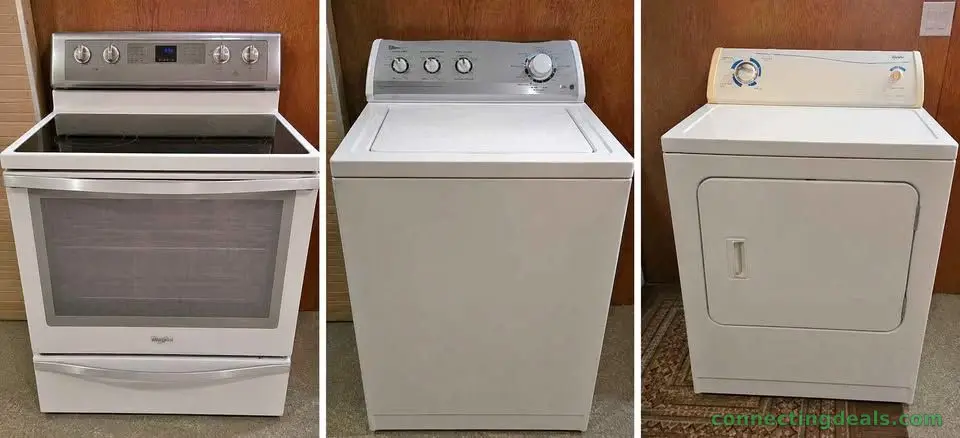 Stove, washing machine and dryer