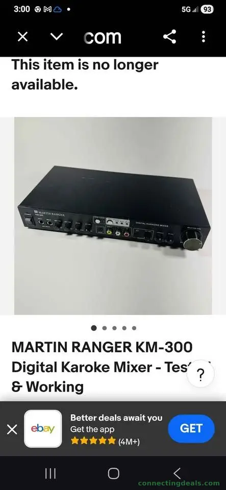 MARTIN RANGER KM-300 Digital Karaoke Mixer