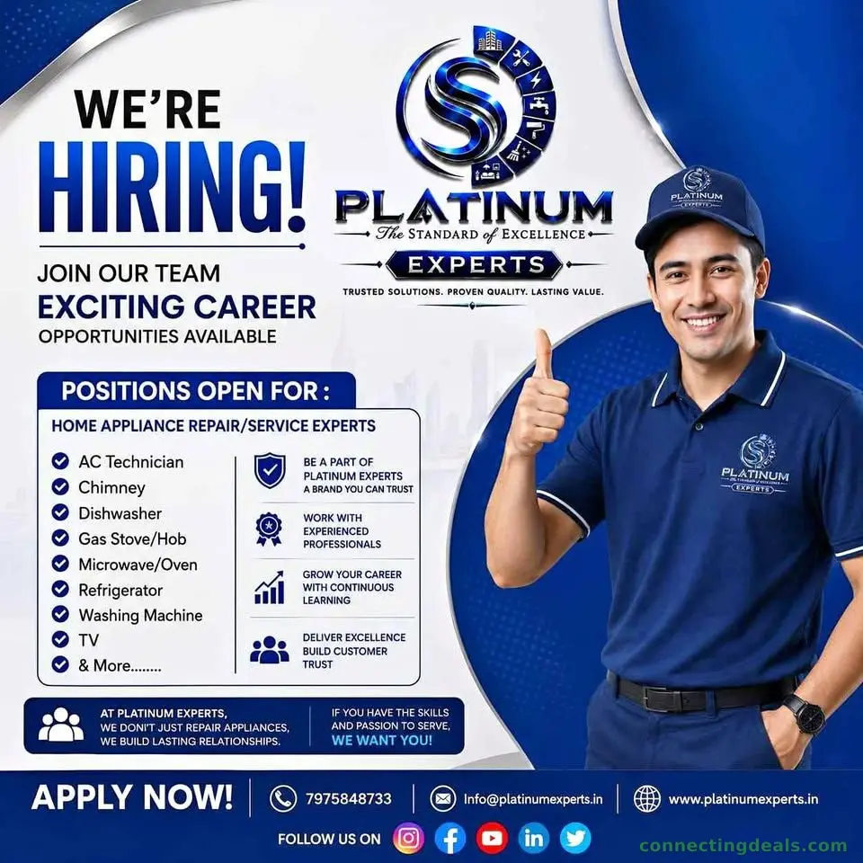 Platinum Experts Home Appliance Repair Technician - Image 1
